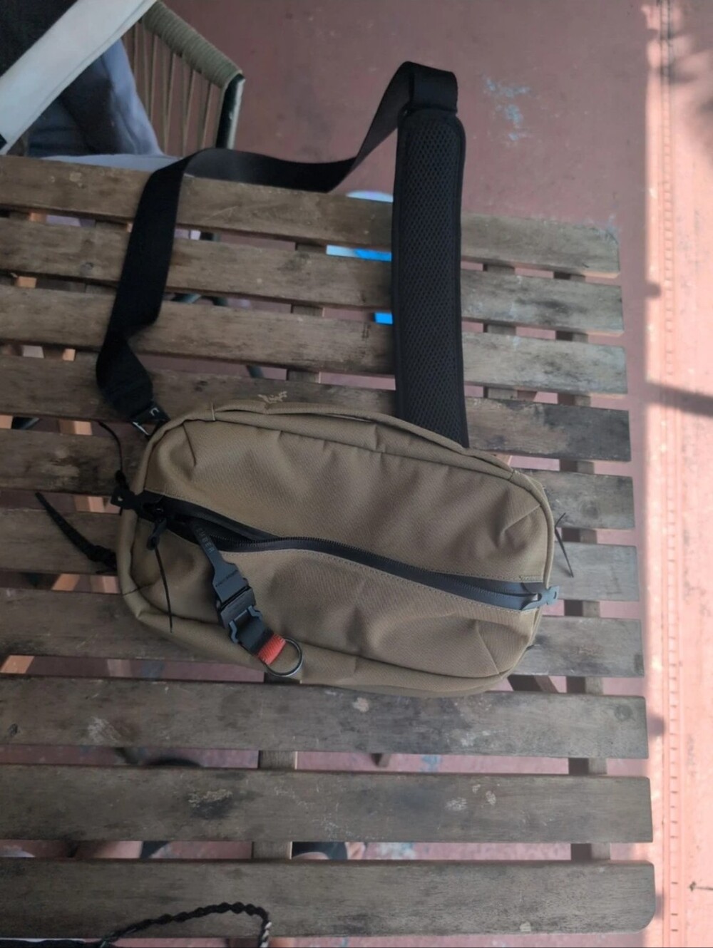 Black Ember Grip Sling 6 (6L) Coyote — PFAS-Free EDC Sling Bag